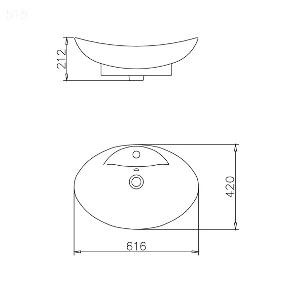Lavabo đặt bàn đá C515 Hảo Cảnh