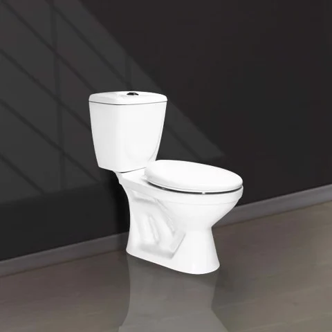 Bồn cầu 2 khối 2 nút nhấn V02 bệt vệ sinh két nước rời HC